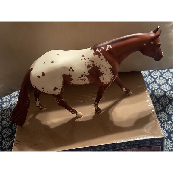 Retired Breyer Horse #1166 Impress Me Shannon Snowflake Appaloosa Zippo Pine Bar - Picture 2 of 8